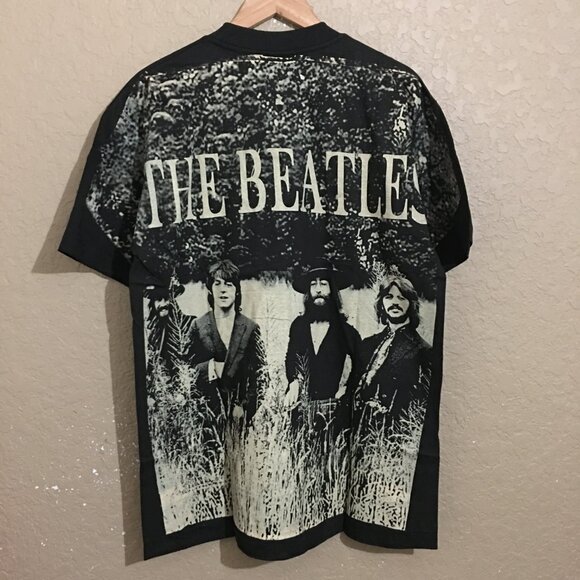The Beatles Apple Corps All Over Print T-Shirt Large (Tag XL) Giant Modern - Picture 3 of 5